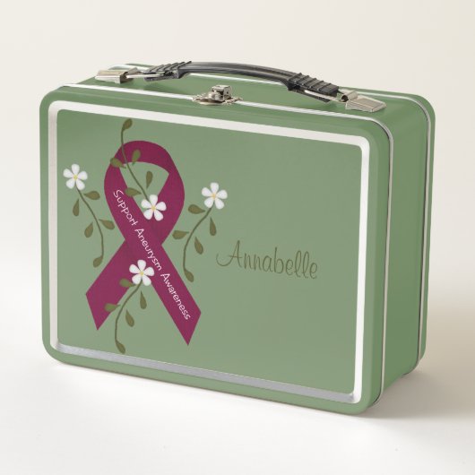 Aneurysm Awareness Ribbon Lunch Box (Voorkant)