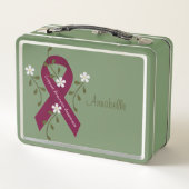 Aneurysm Awareness Ribbon Lunch Box (Achterkant)