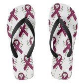Aneurysm Awareness Ribbon Teenslippers (Voetbed)