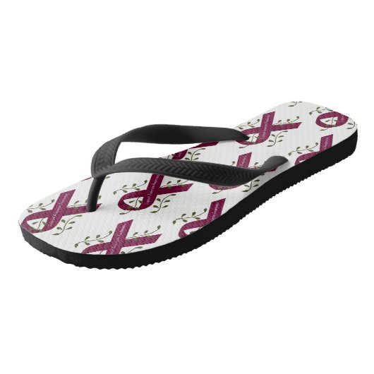 Aneurysm Awareness Ribbon Teenslippers (Schuin)