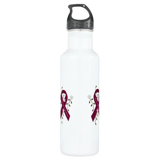 Aneurysm Awareness Water Flacon Waterfles (Achterkant)