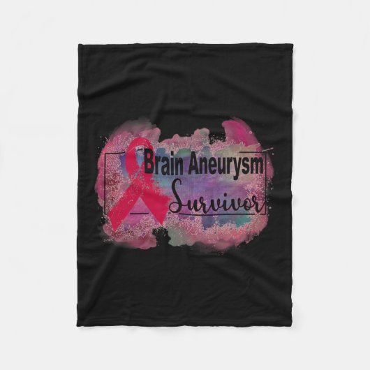 Aneurysma awareness 8 fleece deken (Voorkant)