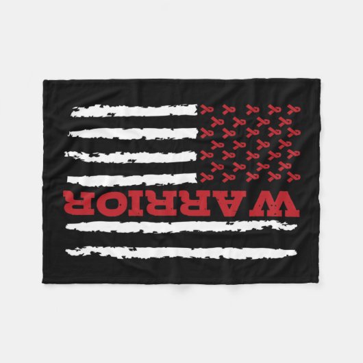 Aneurysma awareness 9 fleece deken (Voorkant (Horizontaal))