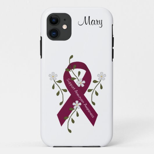 Aneurysma Awareness Aangepaste iPhone Case-Mate iPhone Case (Achterkant)