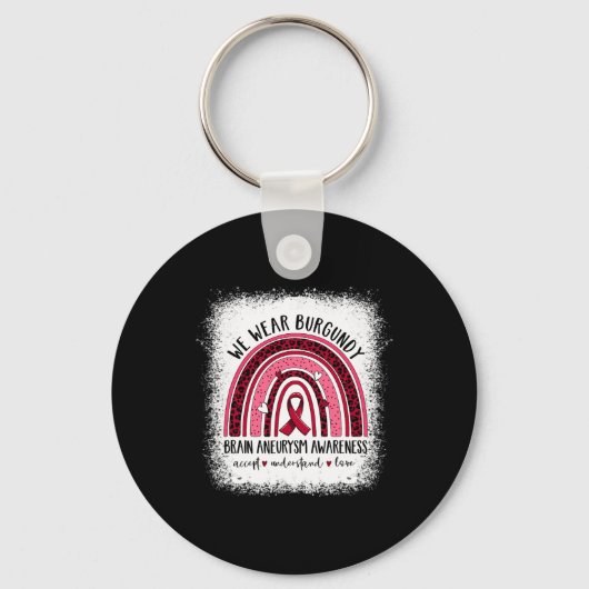 Aneurysma Awareness Apparel Geweldige T-shirt Sleutelhanger (Voorkant)