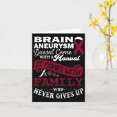 Aneurysma awareness Bourgogne lint familie onderst Kaart (Gele Bloem)