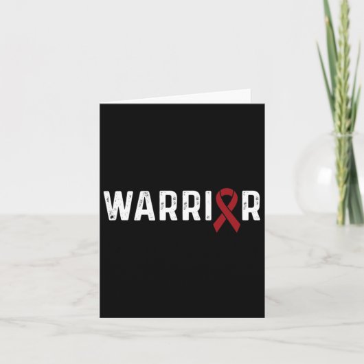 Aneurysma awareness Bourgondische lintkrijger Kaart (Voorkant)