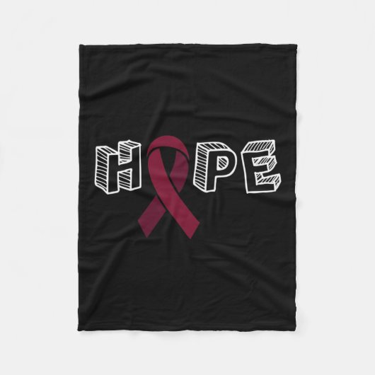 Aneurysma awareness hope fleece deken (Voorkant)