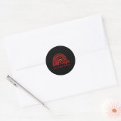 Aneurysma Awareness Hope Rainbow Ronde Sticker (Envelop)