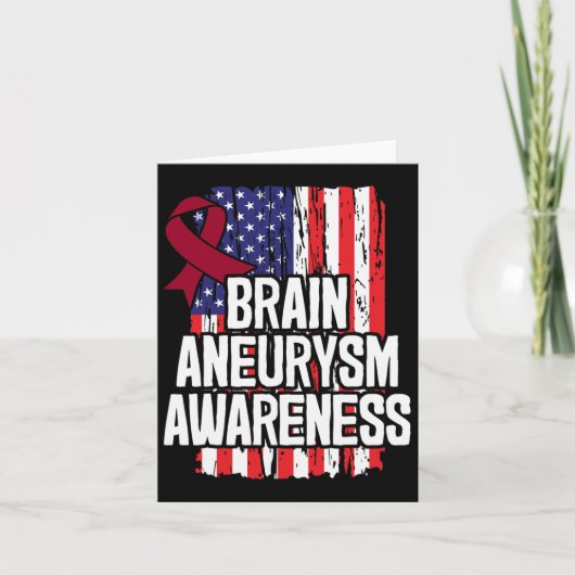 Aneurysma awareness-lint kaart (Voorkant)