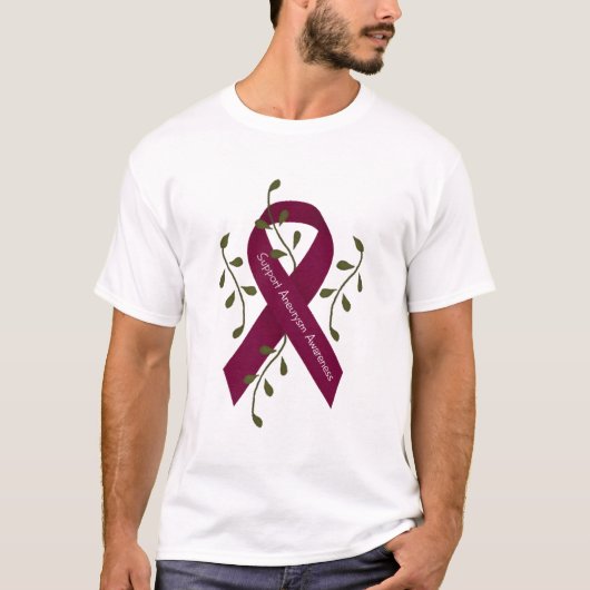 Aneurysma Awareness Mannen stijl Shirt (Voorkant)