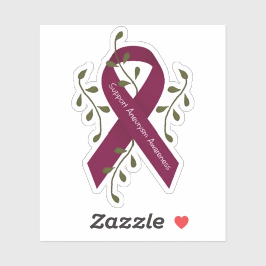 Aneurysma Awareness Ribbon Sticker (Vel)