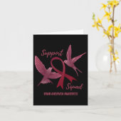 Aneurysma Awareness Support Squad Kaart (Gele Bloem)