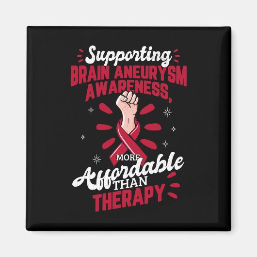 Aneurysma Awareness Therapy Surgery Support Grap Magneet (Voorkant)
