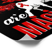 Aneurysma Awareness Warrior Fun Eenhoorn Poster (Hoek)