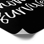 Aneurysma Bewustzijn Bourgogne Ribbon Vrouw Moeder Poster (Hoek)