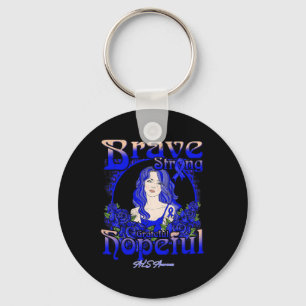 Aneurysma Bewustzijn Dapper Sterk Dankbaar Hoopvol Sleutelhanger