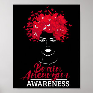 Aneurysma bewustzijn hersenchirurgie supporter gra poster