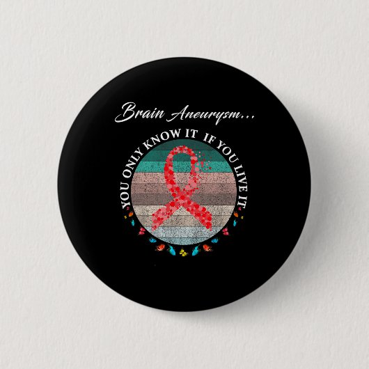 Aneurysma Krijger Ik Gaat Het Goed 1 Ronde Button 5,7 Cm (Voorkant)