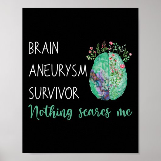 Aneurysma overlevende niets schrikt me af poster (Voorkant)