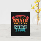 Aneurysma Surgery Survivor Awareness Gift Kaart (Gele Bloem)