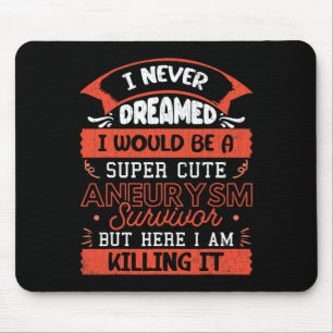 Aneurysma Survivor Brain Surgery Awareness Graphic Muismat