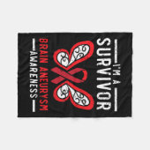 Aneurysma Survivor Medische aandoening Aneurysma A Fleece Deken (Voorkant (Horizontaal))