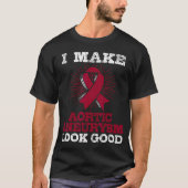 Aneurysma van thoracale aorta bewustzijn T-shirt B (Voorkant)
