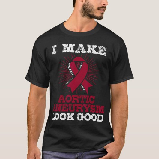 Aneurysma van thoracale aorta bewustzijn T-shirt B (Voorkant)