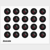 Aneurysma warrior 1 ronde sticker (Vel)