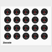 Aneurysma Warrior Ik ben in orde Ronde Sticker (Vel)