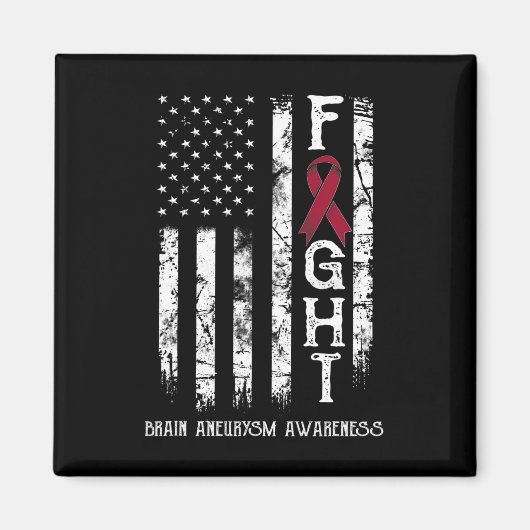 Aneurysma Warrior US Flag Magneet (Voorkant)