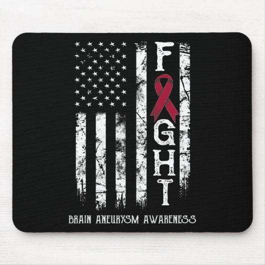 Aneurysma Warrior US Flag Muismat (Voorkant)