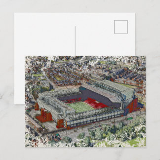 Anfield Stadium Liverpool - Artistic Watercolour Briefkaart