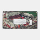 Anfield Stadium Liverpool - Artistic Watercolour Bureaumat (Keyboard & Muis)