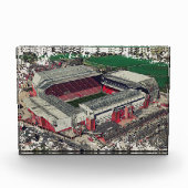 Anfield Stadium Liverpool - Artistic Watercolour Fotoblokken (Voorkant)