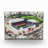 Anfield Stadium Liverpool - Artistic Watercolour Fotoblokken (Voorkant)
