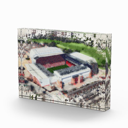 Anfield Stadium Liverpool - Artistic Watercolour Fotoblokken (Rechts)