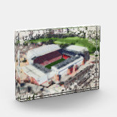 Anfield Stadium Liverpool - Artistic Watercolour Fotoblokken (Links)