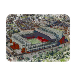 Anfield Stadium Liverpool - Artistic Watercolour Magneet