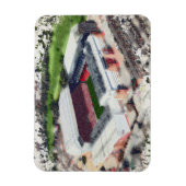 Anfield Stadium Liverpool - Artistic Watercolour Magneet (Verticaal)