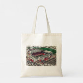 Anfield Stadium Liverpool - Artistic Watercolour Tote Bag (Achterkant)