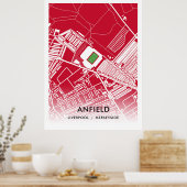 Anfield Stadium Print, Waarde Poster Papier (mat) (Keuken)