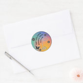 Angar doodt Dreams Ronde Sticker (Envelop)