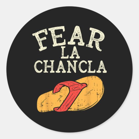 Angar La Chancla Funny Cinco de Mayo Ronde Sticker (Voorkant)