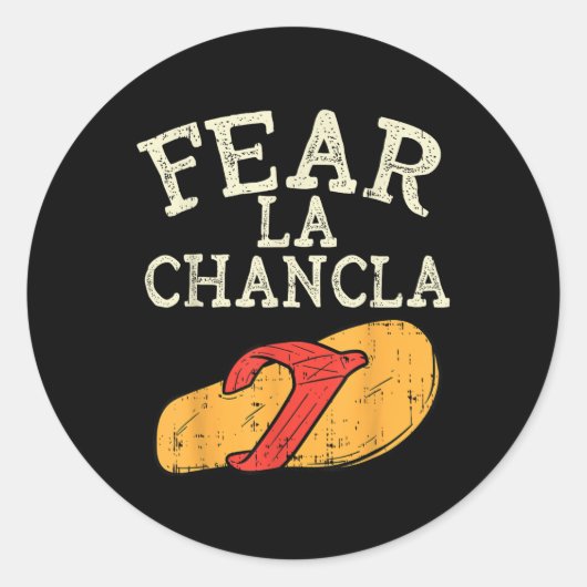 Angar La Chancla Funny Cinco de Mayo Ronde Sticker (Voorkant)