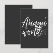 angaworld kaart (Voorkant / Achterkant)