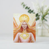 Ange solaire 01 (détail) briefkaart (Staand voorkant)