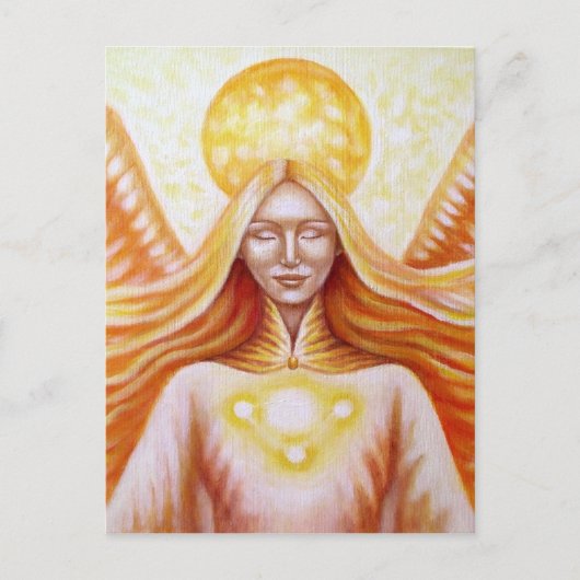 Ange solaire 01 (détail) briefkaart (Voorkant)