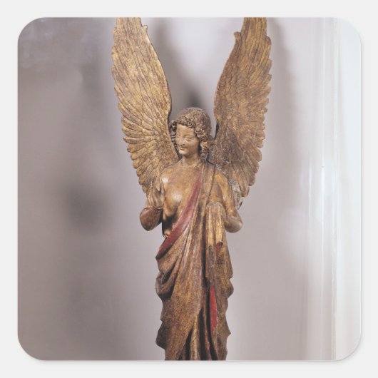 Angel, 1260-70, van de Saudemont-kerk Vierkante Sticker (Voorkant)